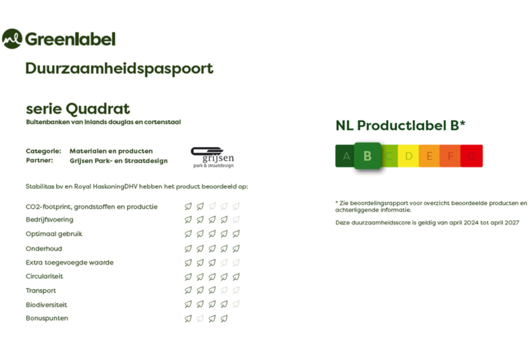 Quadrat Eco bord bænkesæt 1800x1200 6